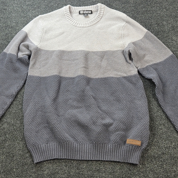 sherpa adventure gear Other - Sherpa Adventure Gear Mens M Colorblock Knit Sweater Outdoors Hiking Gray Medium